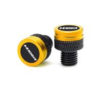 Bouchon de trou miroir vis tige trous Trou rétrovi Pour Boulevard M109R Accessoires Pour Moto : Cache-rétroviseurs CNC(Yellow)