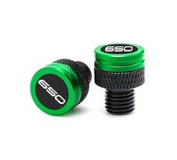 Bouchon de trou miroir vis tige trous Trou rétrovi Pour Z650 RS Accessoires Pour Rétroviseurs Extérieurs Usinés CNC(Green)