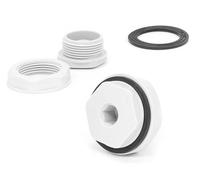 Bouchon de tuyau à tête intérieure à douille hexagonale, mâle fileté pour l'irrigation de l'eau, vidange de piscine, prévention des fuites White_10PCS M12*1.5