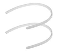 Bouchon de Tuyau de Gouttière en Caoutchouc Blanc 2pcs