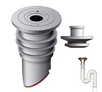 Bouchon de tuyau de vidange avec un design à rebord épais pour un séal serré | Joint en silicone de petite taille de 35 à 40 mm pour créer une connexion anti-odeur sur les tuyaux de machine à laver