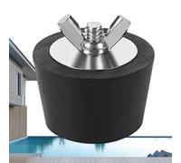 Bouchon de tuyau d'extension en PVC durable avec écrou papillon | Butée de retour pour la saison de fermeture, pour tuyaux de skimmer de piscine et sortie d'eau