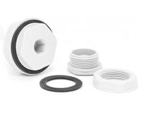 Bouchon de tuyau en plastique et Nylon, tête intérieure à douille hexagonale pour ligne de vidange de piscine, empêchant les fuites White_10PCS M25*1.5