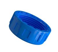 Bouchon de tuyau en PVC, capuchon d'obturation pour vanne de vidange de plomberie, système de canalisation d'eau, couvercle de douille durable, protection du filetage interne bleu 50mm