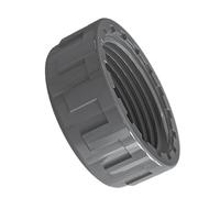 Bouchon de tuyau en PVC, capuchon d'obturation pour vanne de vidange de plomberie, système de canalisation d'eau, couvercle de douille durable, protection du filetage interne gris. 63mm
