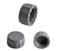 Bouchon de tuyau en PVC PPR for irrigation de jardin et aquarium, filetage femelle 1/2", 3/4", 1", filetage mâle, 1 pièce(GRAY 3/4")