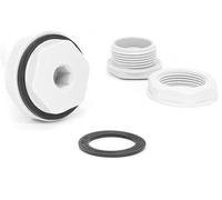 Bouchon de tuyau fileté mâle pour irrigation de l'eau, vidange de piscine, prévention des fuites White_10PCS M32*1.5