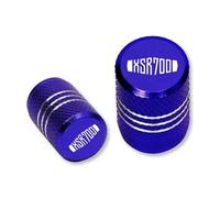 Bouchon De Valve Capuchon De Valve De Pneu pour Ya&MAHA XSR700 2015-2021 Bouchons De Valve De Pneu De Roue De Moto Couvre-Tige(Bleu)
