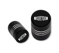 Bouchon De Valve Capuchon De Valve De Pneu pour Ya&MAHA XSR700 2015-2021 Bouchons De Valve De Pneu De Roue De Moto Couvre-Tige(Le Noir)