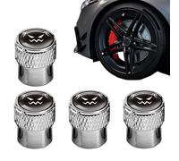 Bouchon De Valve De Pneu | 4 Pièces en D'Aluminium De Protection - Couvercles de Valve pour Tiges de Pneu - pour Vélo Automobile Camion Fourgon SUV Moto Maintenance Conducteur