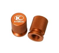 Bouchon de Valve de Pneu pour KYMCO AK550 XCITING 250 300 350 400 400S 500 Downtown 125 300i Moto CNC Aluminium Valve De Pneu Port d'air Tige Couvercle Capuchon(C)