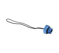 Bouchon de valve de réservoir DIN fileté pour plongée sous-marine, bouchon de protection en aluminium 6061, jauge de dents 5/8-14NPS, noir, rouge, bleu, or, argent (bleu)