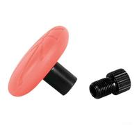 Bouchon de valve de vélo avec support caché pour un suivi en temps réel, couvercle anti-poussière antivol à dégagement rapide, compatible avec Find My Network, silicone ABS (orange)