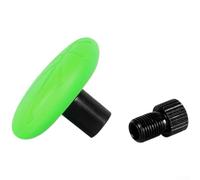 Bouchon de valve de vélo avec support caché pour un suivi en temps réel, couvercle anti-poussière antivol à dégagement rapide, compatible avec Find My Network, silicone ABS (vert)