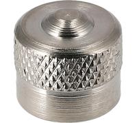 Bouchon de valve en métal, avec bague d'étanchéité
