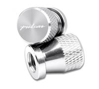 Bouchon de Valve Pneu Moto usiné CNC Lot 2 Bouchon pour C 200 NS RS AS Accessoires - Bouchons De Valve Pneu Moto en Aluminium CNC Protection Étanche(Silver)