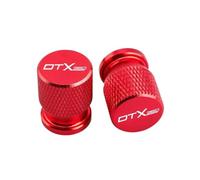 Bouchon de Valve Pneu Moto usiné CNC Lot 2 Bouchon pour DTX 125 350 360 DT X360 2022-2024 Accessoires Moto - Bouchon De Valve Pneu en Aluminium(Red)