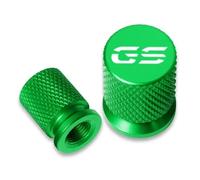 Bouchon de Valve Pneu Moto usiné CNC Lot 2 Bouchon pour F700GS F750GS F800GS F850GS R1200GS R1250GS R1300GS G650GS G310GS GS Couvre-valves De Moto - Accessoires(Green)