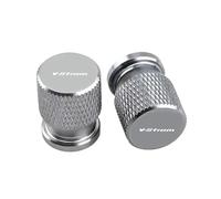 Bouchon de Valve Pneu Moto usiné CNC Lot 2 Bouchon pour V-Strom DL650 DL 650 Vstrom XT 2011-2023 - Bouchons De Valve Pneu en Aluminium CNC (2 Pièces)(Grey)