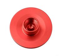 Bouchon de valve pour fourche de suspension avant sur vélo fabriqué en alliage d'aluminium avec moulage sous pression de précision et revêtement en poudre (rouge)