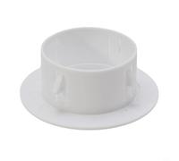 Bouchon de ventilation pour ouvertures de tuyaux muraux, couvercle de protection en plastique pour climatisation et conduites d'eau avec design amovible (60 mm)