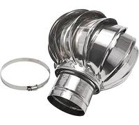 Bouchon de ventilation rond for conduit fumée, avec roulement galvanisé(Dia.150mm)