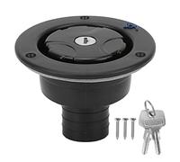 Bouchon de verrouillage d'eau Trappe de remplissage d'eau verrouillable Entrée d'eau douce pour camping-car Bouchon de remplissage d'entrée par gravité en plastique Kit de (Noire)