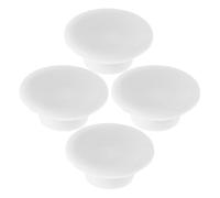 Bouchon de Vidange 4pcs pour Congélateur Rond en Caoutchouc | Blanc, pour Bac à Glace et Freezer, Limite les Fuites D’air Froid, Maintien du Froid