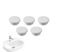 Bouchon de Vidange,5 Pièces Joint Silicone Ovale Débordement - Bouchon Étanche de Remplacement Conception Anti-Fuites pour Cuisine Lavabo Vanité Buanderie