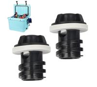 Bouchon de vidange Anti-Fuite, Ensemble de Bouchon de vidange du Refroidisseur,Assemblage de réfrigérateur Thermique | 2 Petits Bouchons de vidange avec Conception Anti-Fuite pour