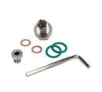Bouchon de vidange autotaraudeur, kit de réparation de filetage de carter d'huile autotaraudeur en acier inoxydable avec llen et joint torique (M14,1-1,5 x 15 mm)