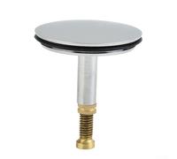 Bouchon de vidange de baignoire de 43 mm, pour bonde de baignoire de salle de bain avec longueur réglable de 50 à 55 mm, cale en cuivre pur plaqué chrome