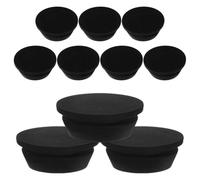 Bouchon de Vidange de Climatiseur 10 Pièces 20mm Rond | Unité Extérieure et Sortie de Condensat, Installation sans Outil, Noir, Plastique Discret