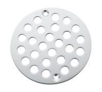 Bouchon de vidange de douche à visser de 10,2 cm en acier inoxydable 304 avec finition chromée pour douche standard