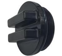 Hayward Bouchon de vidange pour piscine en béton SP1022CBLK Noir 3,8 cm MIP avec joint torique