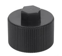Bouchon de vidange de rechange pour filtre de piscine et spa 154712 - Plastique robuste, 5,9 x 5,9 cm, noir, 1 pièce compatible avec