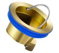 Bouchon de Vidange de Sol en Cuivre, Noyau Anti Odeur, Drainage Fluide | Dispositif Anti-refoulement pour Siphon de Sol, Facile à Installer, Salle de Bain, Usage Quotidien, Or