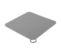 Bouchon de vidange de sol en silicone souple pour évier de salle de bain et siphon de sol, design épais pour éviter les débordements, bloque et assure un placement stable (gris 15 cm)