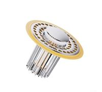 Bouchon de vidange d'évier avec insert en maille et joint en silicone pour salle de bain ou cuisine à drainage rapide en laiton chromé ABS attrape-cheveux compatible avec les canalisations standard de