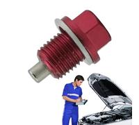 Bouchon de vidange d'huile moteur - Bouchon magnétique en en aluminium avec joint | Remplacement de la fuite pour la plupart des motos de voitures | Partie automatique pour la protecti