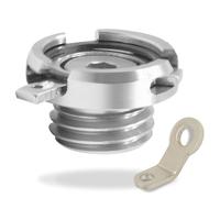Bouchon de vidange d'huile Moteur M20*2.5 avec Couvercle et écrou de Carter for Kawasaki ER6N Ninja 650 400 250 Z1000 Z1000SX Z800 MT09 TMAX500 530 Z500(Silver)