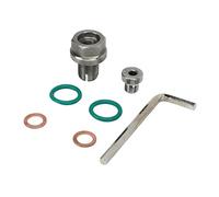 Bouchon de Vidange D'huile Piggyback surdimensionné, Kits de Réparation de Filetage de Carter D'huile Autotaraudant en Acier Inoxydable avec Joint Torique à clé Hexagonale, sans (M12.1-1.5x15mm)