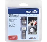 Bouchon de vidange d'huile Stahlbus avec valve M12x1,5 set complet avec 40cm de tuyau