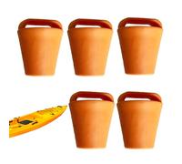 Bouchon de vidange en Kayak, 5 pièces Bouchons de scupper en Kayak, Bouchons de scupper Trous de vidange bougon avec poignée, Facile à Installer et Retirer Les pièces de Rechange d'étanchéité pour Le