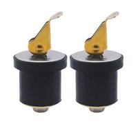 Bouchon de vidange en laiton de 2,2 cm avec joint en caoutchouc qui se fixe fermement pour yacht, bateau, navires marins, utilisation d'entretien, accessoire marin en acier inoxydable