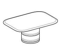 bouchon de vidange Geberit blanc / chromé 595740000 pour lavabos myDay