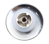 Bouchon de vidange Popup avec Bouton de Rebond pour lavabo, Bouchon d'eau chromé pour Salle de Bains et Cuisine, Argent L