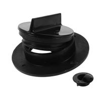 Bouchon de Vidange pour Vivier Bateau en Nylon Noir Joint | Drainage, Compatibilité Large, Protection D’étanchéité, Accessoire à Joint en Caoutchouc pour Annexe
