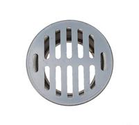 Bouchon de vidange rond en acier inoxydable argenté pour balcon, jardin et toit avec insert direct, s'adapte aux tuyaux en PVC pour empêcher les débris de boucher tout en permettant un débit d'eau
