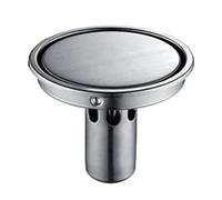 Bouchon de vidange rond invisible en acier inoxydable pour salle de bain, douche, filtre à eau, filtre à eau rond invisible